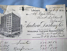 ANDREW DARLING, WINNIPEG, CANADA, 1912, CPR RAIL, Beautiful Vintage Letter Head  picture