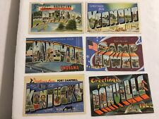 LOT OF 15 OLD POSTCARDS, UNITED STATES, LINEN, LARGE LETTER GREETINGS picture