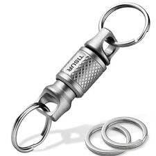 TISUR Titanium Quick Release Keychain, Retractable Key Chain Detachable Keych... picture