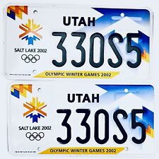 2002 United States Utah Olympic Winter Games Passenger License Plate 330S5 picture