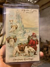 Rare Early 1900s Dec 29 Boston, MA Santa Claus With Polar Bears Postcard  Posted picture