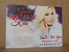 Heather Rae Young Benchwarmer Dreamgirls Good Night Kiss 1/1 Red Foil picture