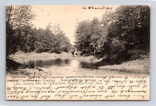 1909 Postcard Newton Upper Falls MA Mass View of Charles River Rotograph picture