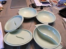 Lot Of Boonton Melmac Melamine Mint Green Serving Bowls picture