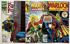Vintage Marvel Comic Book Lot of 4 90's Warlock, Daredevil, Fantastic Four FN-VF picture