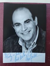 Autograph David Suchet British actor signed photo and letter picture