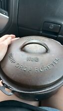 Vintage Wagner Ware Drip Drop No 8 Round Roaster Dutch Oven, Cast Iron picture