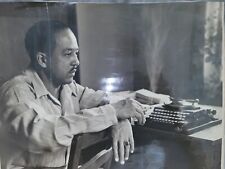 Super Rare Photograph Of Langston Hughes At His Typewriter picture