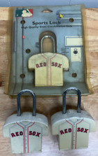 Vintage Boston Red Sox Combination Steel Padlock - Set of 3 picture