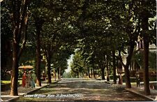 Vtg Brockton Massachusetts MA Green Street from Main Street 1905 Postcard picture