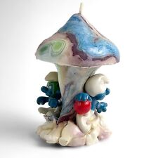 vintage smurf candle handcrafted picture