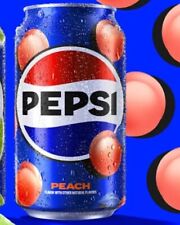 1x 12oz 12pk Pepsi PEACH cola Cans New picture