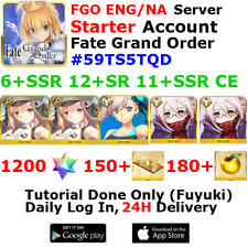 [ENG/NA][INST] FGO / Fate Grand Order Starter Account 6+SSR 150+Tix 1240+SQ #59T picture