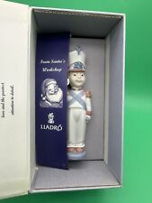 Vintage TOY SOLDIER LLADRO  6345 Christmas ORNAMENT Spain Santa Workshop In Box picture