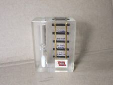 Vintage Wabash Railroad RR Lucite Kitchen Timer Advertising Paperweight picture