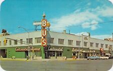 1964 CO Colorado Springs Continental Trailways Bus Depot Mint postcard A66 picture
