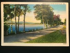 Vintage Postcard 1939 Greetings from Rockville Maryland picture