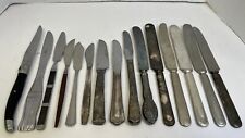 Vintage Flatware Lot 15 knives mixed manufacturers vintage and modern picture