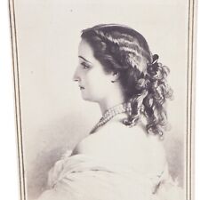 Antique Victorian CDV Photo Empress Eugenie Napoleon's Wife W. Schaus NY picture