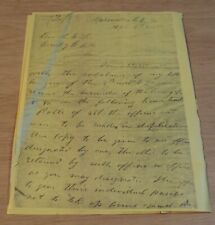 ORIGINAL 1885 U.S. Grant MEMOIRS 'Insert Letter'~