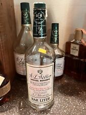 RARE Vtg 1986 W.L. William Larue Weller 90 Proof Empty Bourbon Bottle ONE LITER picture