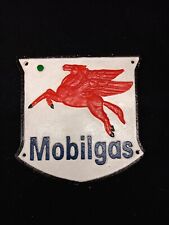 Cast Iron Vintage Mobilgas Advertising Sign picture