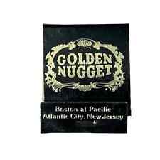 Golden Nugget Hotel Casino Atlantic City New Jersey Vintage Matchbook Full A53 picture