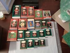 21 Boxed VTG  HALLMARK KEEPSAKE  CHRISTMAS ORNAMENTS 1980'S AND UP  LOOK picture