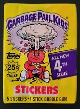 1986 Topps 4th Series Garbage Pail Kids Wax Pack Sealed picture