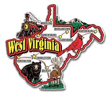 West Virginia Jumbo State Map Fridge Magnet picture