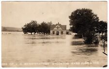 RPPC Postcard Merriweather Residence June 1916 Flood Stockton Kansas Unposted picture