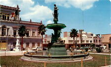 Plaza Independencia, Saltillo, Coahuila, Mexico, fountain, Feretera Fue Postcard picture