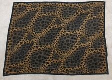 Biederlack Aurora Throw Leopard Print Blanket Made in USA Plush Vintage 45 x 60 picture