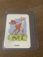 Authentic Vintage Walt Disney Productions Snap Bambi Card RARE DISNEYANA picture