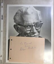 Alan Napier Actor Alfred in Batman Signed Autograph On Paper With Photo picture