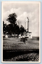 Beira Sofala Mozambique Postcard Macuti Lighthouse c1940's RPPC Photo picture