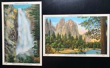 Postcards Yosemite National Park Views - Bridal Veil Falls and Cathedral Rocks picture