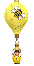 Patricia Breen Miniature Balloon Boy 2pc Bees #2783 Glass 2007 6.5