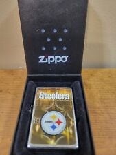 Genuine ZIPPO Steelers Themed Lighter, Great Shape w/Box, Preowned  picture