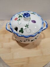 Cote Basque Hand Painted Lidded Sugar Bowl picture
