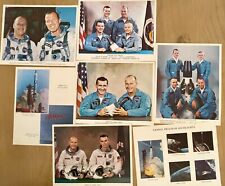 Auth. VTG NASA Lithographs Gemini Missions Astronauts Spacecraft Lot of 7 picture
