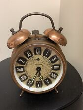 Vintage Old Wedgefield Copper Clock Alarm Very Antique. This Is As Is  picture
