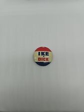 Rare Ike and Dick 1956 Eisenhower and Nixon presidential campaign pinback button picture