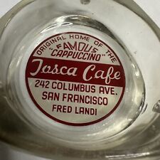 Antique Tosca Cafe SF Glass Ashtray Historic Restaurant Collectable Rare HTF  picture