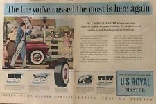 1947 US Royal Master Tire VTG 1940s PRINT AD Tire You've Missed Is Back Again picture