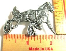 Harness Racing Sulky pin vintage horse race track collectible old memorabilia picture
