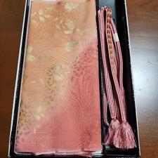 Japanese Crepe Pure Silk Obijime Obiage Set 54 Furisode Ceremony Braid picture