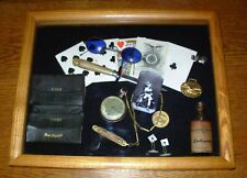 Vintage Antique Old West Gamblers Display-Wild Bill Hickok-Dagger-Poker Cards picture