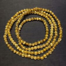 A A A + + Natural Titanium Crystal Gold Rutilated Quartz Crystal Beads Bracelet picture
