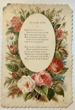 Hear My Love. Poem. Vintage postcard. Love and Romance. Early 1900s. picture